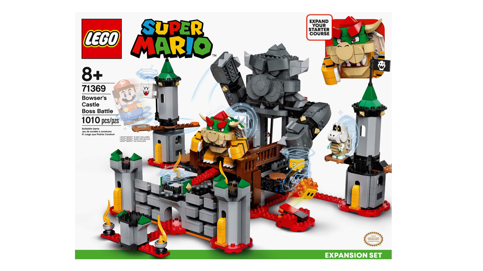 Lego Bowsers Castle Boss Battle Expansion Set Nintendo Official Site 